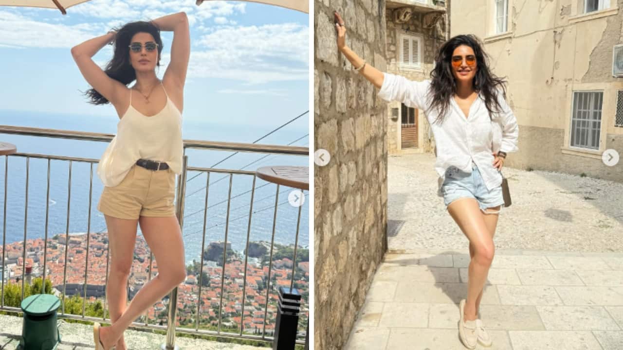 Karishma Tanna stuns in chic neutral outfits during her dreamy croatia holiday