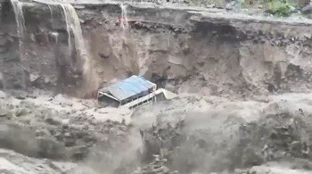 The Leh–Manali Highway is closed for all traffic until further notice, with sections between Kullu and Manali washed away.