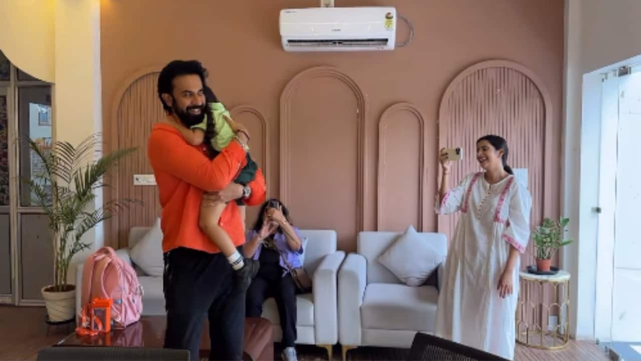 Rajeev Sen reunites with daughter Ziana at ex-wife Charu Asopa’s Bikaner home for Ganpati celebrations