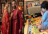 When Kareena Kapoor and Saif Ali Khan's son Taimur Ali Khan built a Lego Ganpati Idol during Ganesh Chaturthi