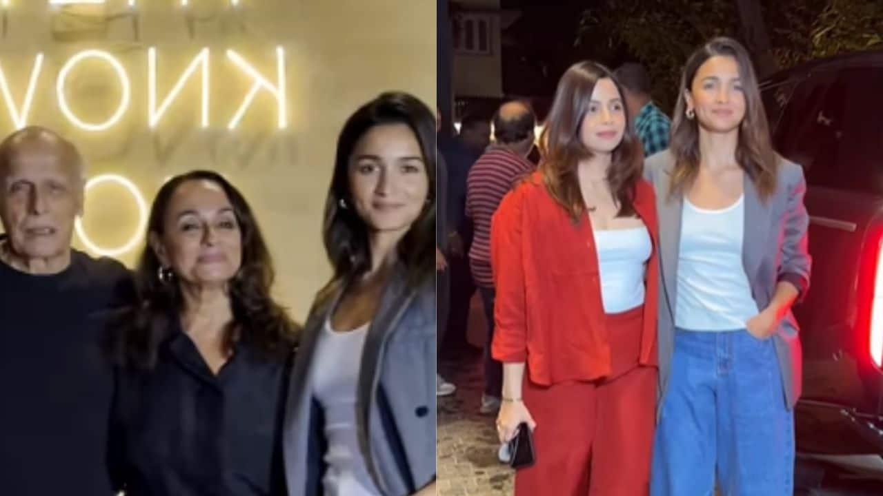 Alia Bhatt enjoys movie outing with parents Mahesh Bhatt, Soni Razdan and sister Shaheen, hours after post on privacy breach