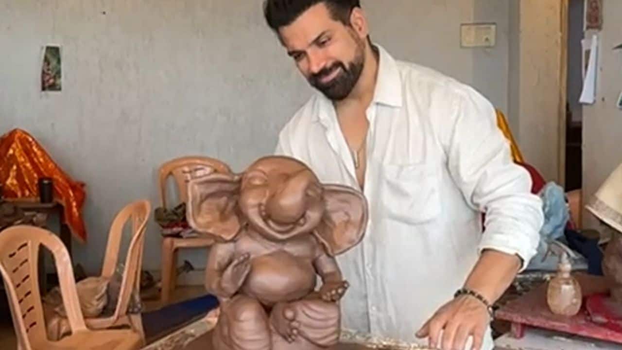 Rithvik Dhanjani  Making eco-friendly clay Ganpati idols for the festival is one example of how Rithvik has been actively involved in pottery and clay health retreats. In line with the trend of making eco-friendly, handcrafted celebrations, he has also posted guides on social media on how to create these idols. Here’s one from 2025.