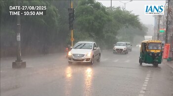Rain lashes Delhi; IMD issues alert for traffic, crop damage, and slippery roads.