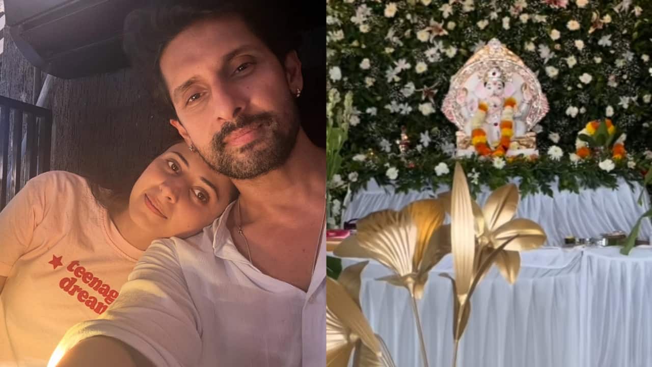 Ravi Dubey and Sargun Mehta welcome Ganpati Bappa at their new home 'Saubhagya'