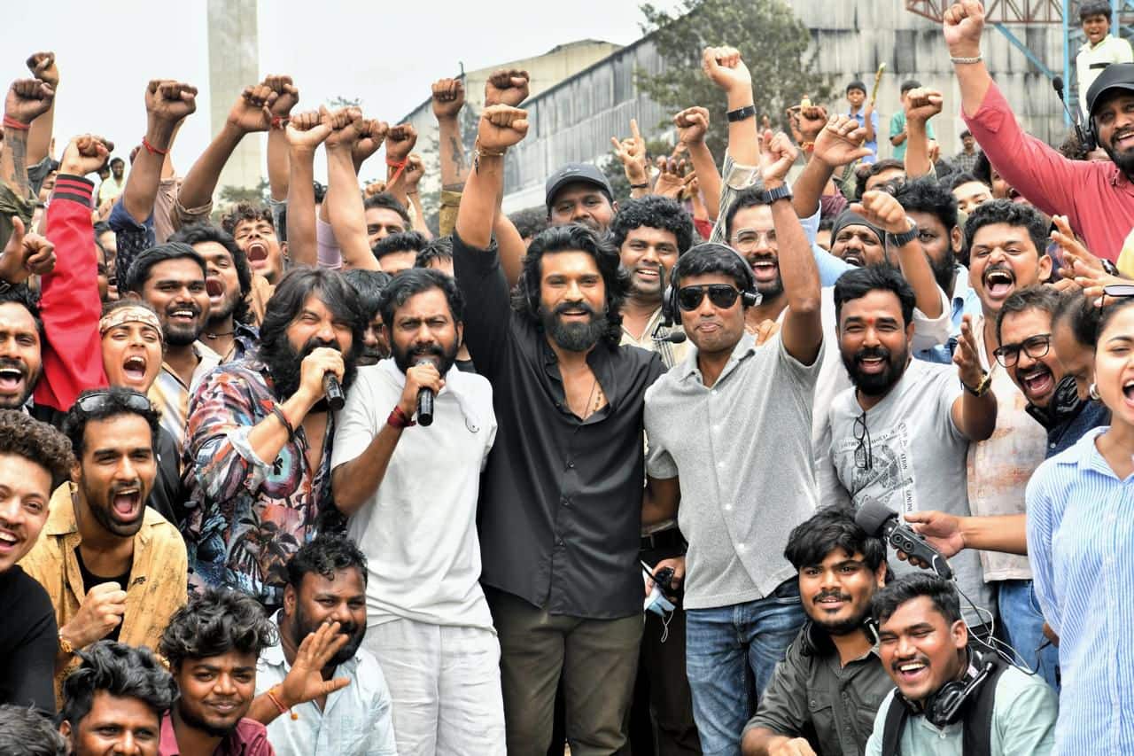 Ram Charan begins shooting for Peddi on Ganesh Chaturthi with over 1000 dancers in Mysore