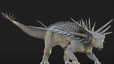 Armoured Dinosaur: Ankylosaur with 3-foot spikes protruding from its neck found in Morocco