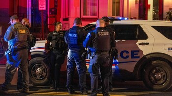 US Border Patrol agents along with Washington DC Metro Police perform a traffic stop on 9th Street Northwest on August 27, 2025 in Washington, DC.