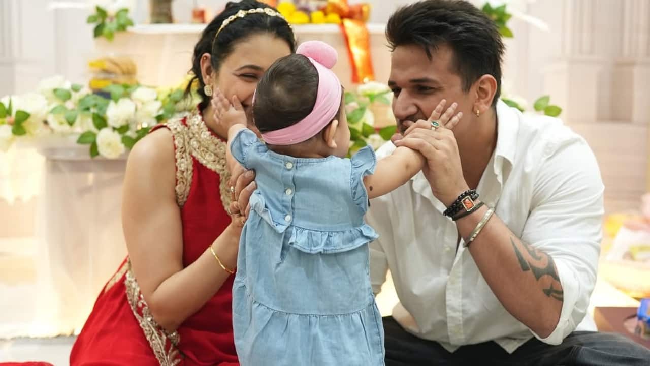 Prince Narula and Yuvika Chaudhary celebrate first Ganesh Chaturthi with daughter Ikleen, see pics