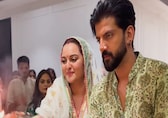 Sonakshi Sinha and husband Zaheer Iqbal celebrate Ganesh Chaturthi, perform aarti together: Watch video