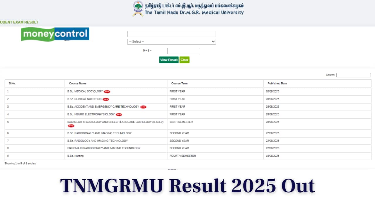 TNMGRMU Result 2025 Out at tnmgrmu.ac.in; Direct link to download here TNMGRMU Result 2025 Out at tnmgrmu.ac.in; Direct link to download here