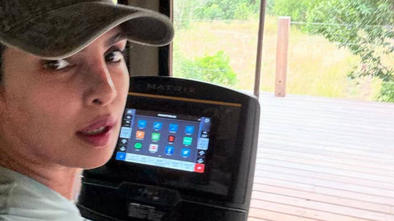 Everyday Moments Priyanka shared snippets of her day — working out, jotting thoughts in her notebook, sipping a drink outdoors, and clicking away with her camera. Everyday Moments Priyanka shared snippets of her day — working out, jotting thoughts in her notebook, sipping a drink outdoors, and clicking away with her camera.