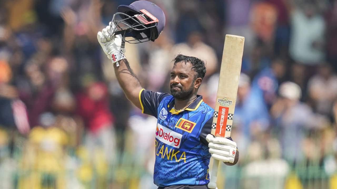 The Sri Lankan captain Charith Asalanka is a left handed middle-order batter known for his aggressive batting and his calmness under high intensity matches. He will lead the team with his promising captaincy skills. (AP Photo)