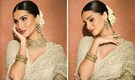 Tara Sutaria stuns in an embellished saree with a stylish keyhole back blouse