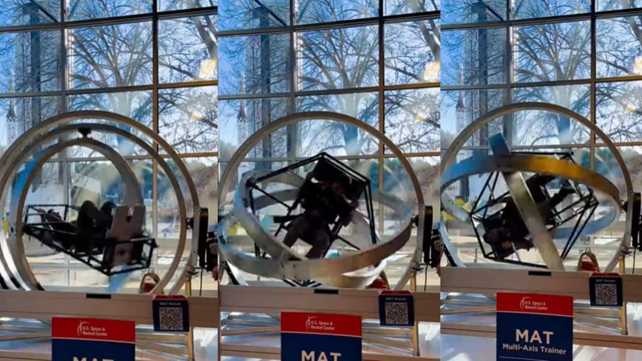 Astronaut Shubhanshu Shukla spins through NASA’s rigorous space training simulator, watch video here