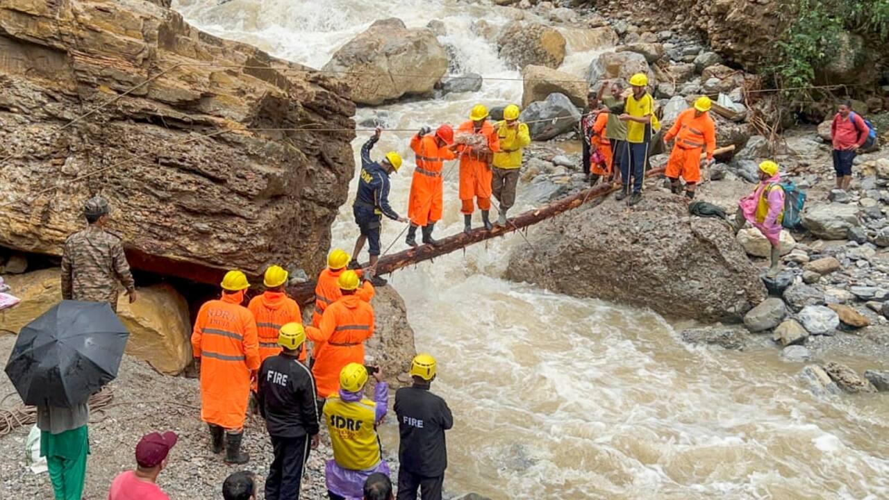 Torrential rains spark landslide warnings across hilly districts of Uttarakhand. (Image: PTI)
