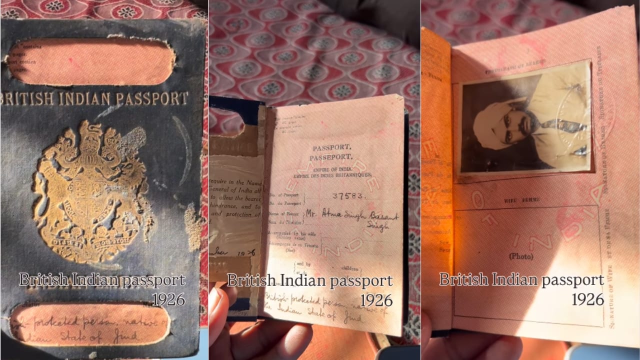 Rare 1926 British Indian Passport goes viral, leaves netizens amazed
