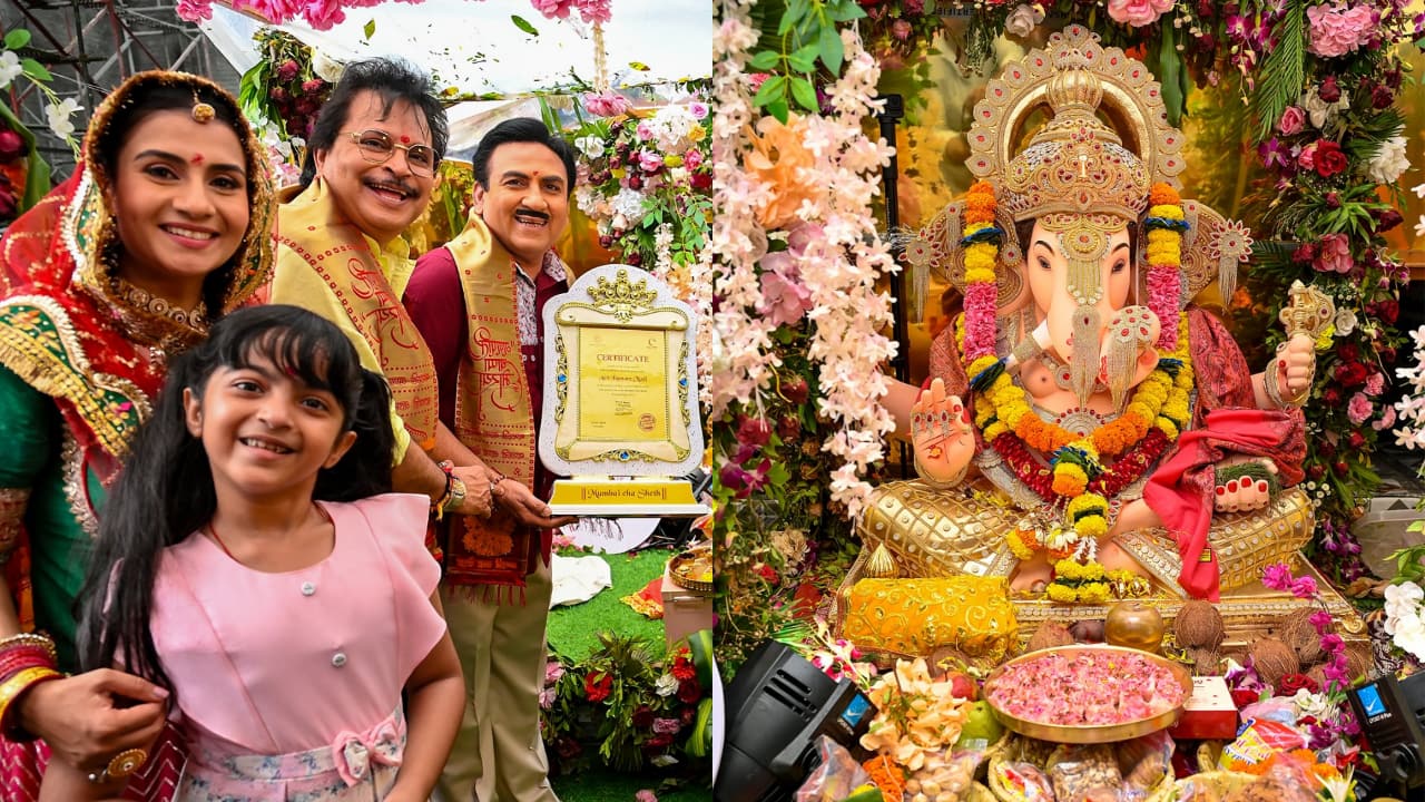 Taarak Mehta Ka Ooltah Chashmah welcomes Mumbai's first ever moving Ganpati Bappa 'Mumbai Cha Sheth' on the set