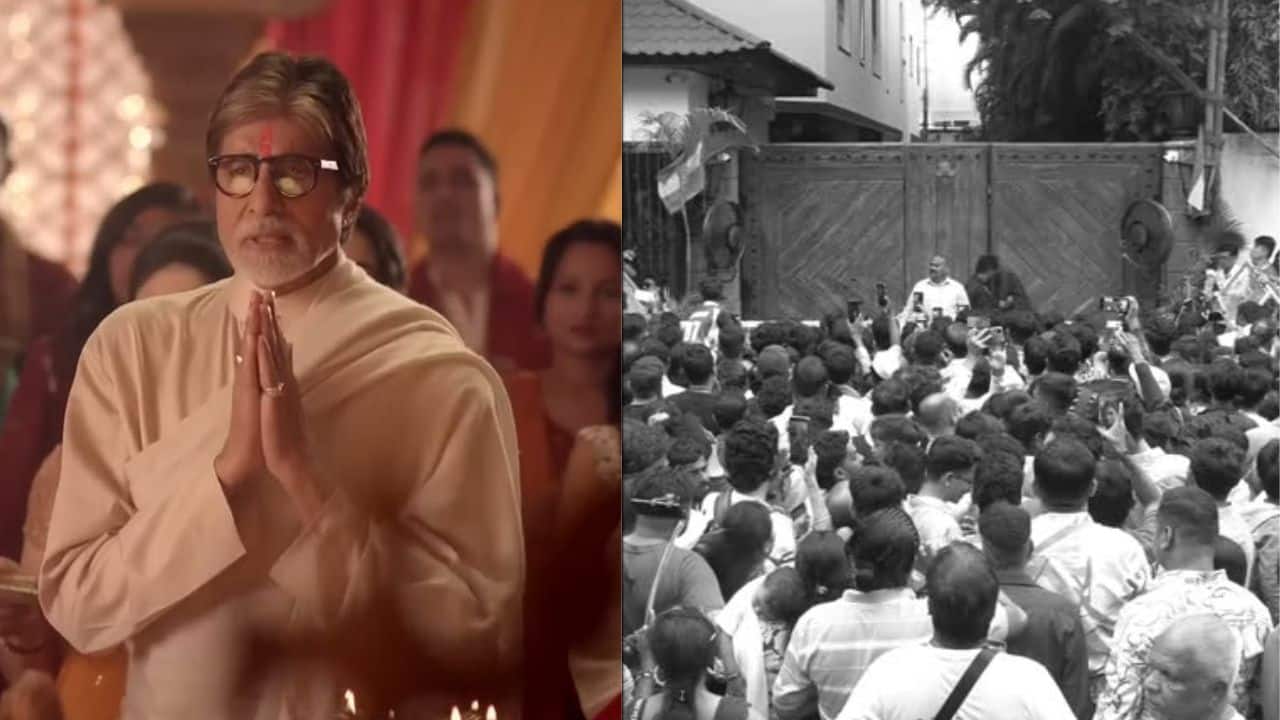 Amitabh Bachchan shares overwhelming video of greeting fans at his residence: "Nothing else to say"
