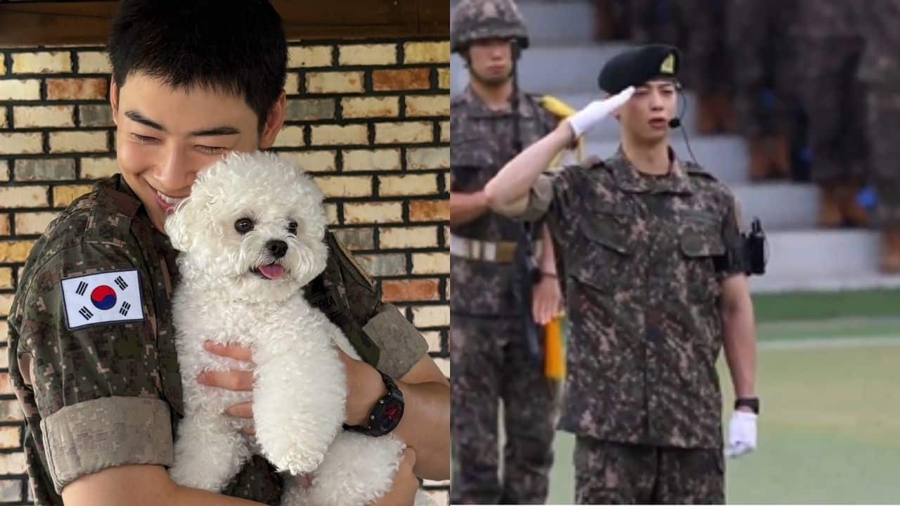 Cha Eun-woo graduation photos With dog Dongdong go viral after army ceremony