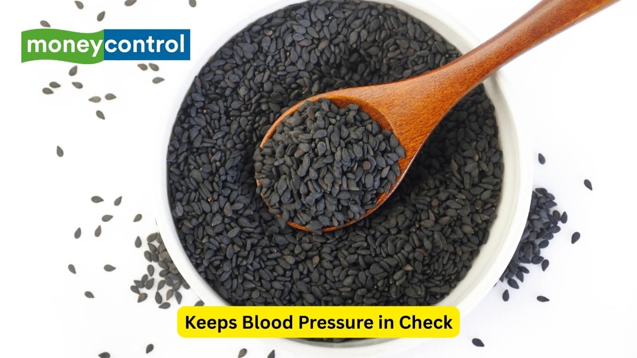 Keeps Blood Pressure in Check Blood pressure is controlled as magnesium and other components in sesame seeds relax blood vessels and vasodilate stressed vessels. In this way, the blood pressure is mitigated and also aids in the cardiovascular system.(Image: Canva) Keeps Blood Pressure in Check Blood pressure is controlled as magnesium and other components in sesame seeds relax blood vessels and vasodilate stressed vessels. In this way, the blood pressure is mitigated and also aids in the cardiovascular system.(Image: Canva)