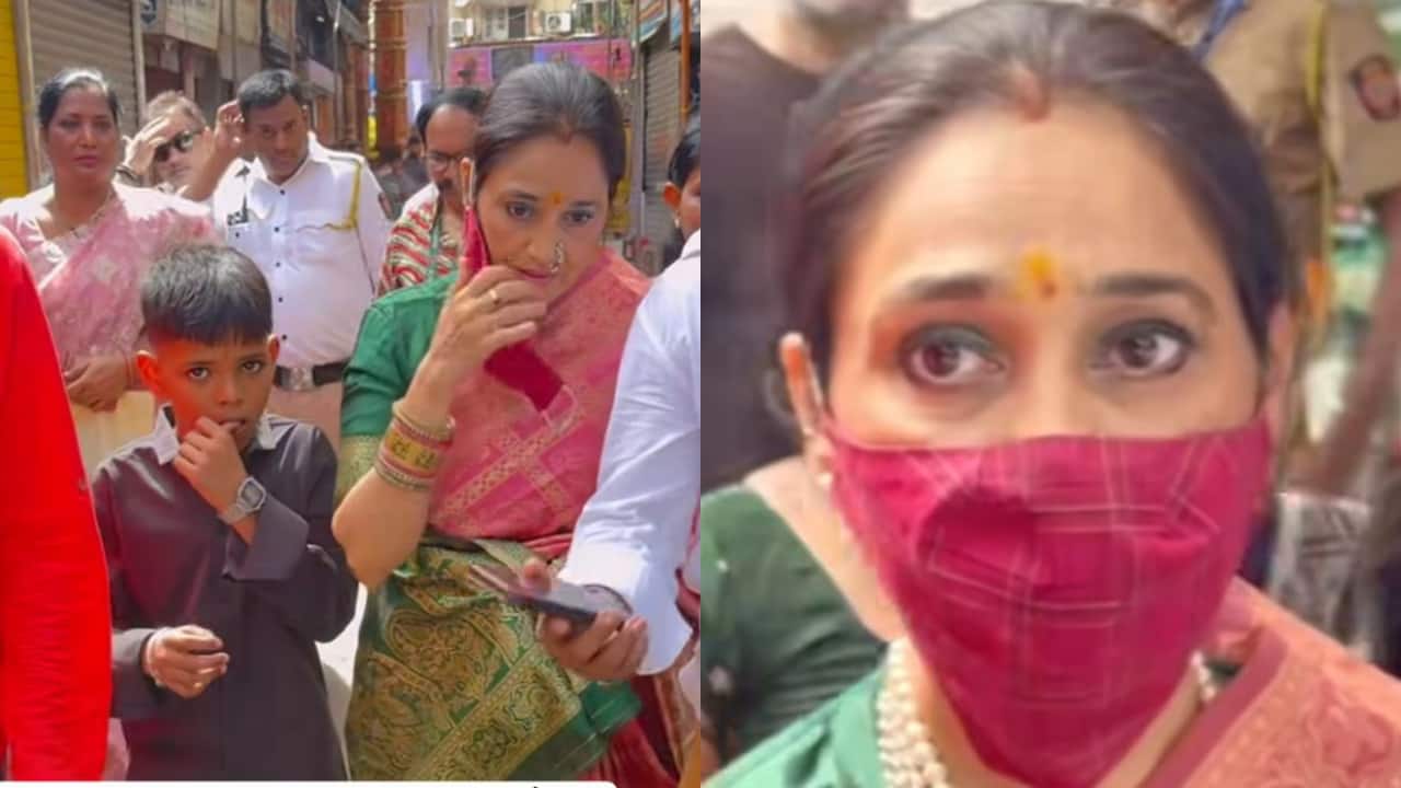 Taarak Mehta Ka Ooltah Chashma fame Disha Vakani aka Dayaben seeks blessings at Lalbaug Cha Raja