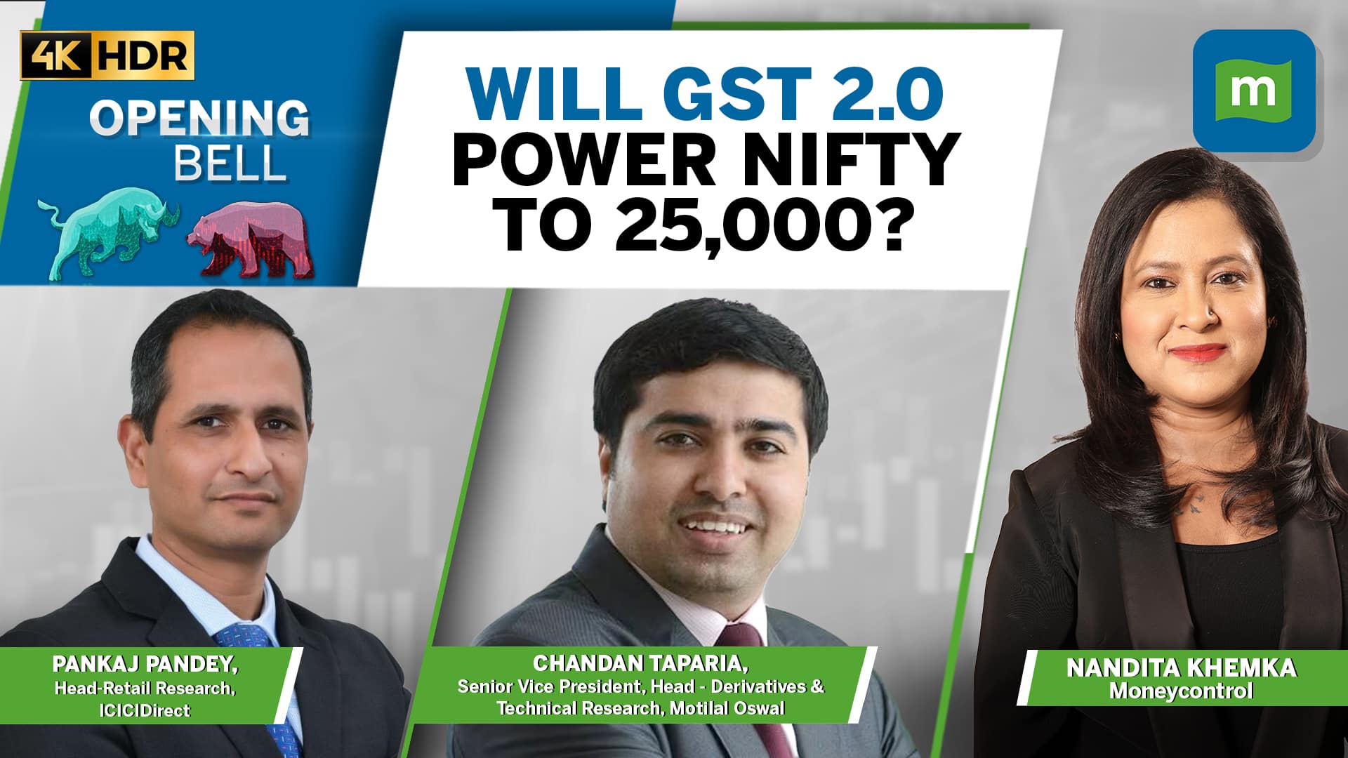 Nifty Looks Set To Make A Dash At 25,000 As GST 2.0 Gets The Green Signal | Opening Bell Live