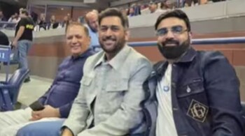 MS Dhoni spotted enjoying Novak Djokovic in action at US Open