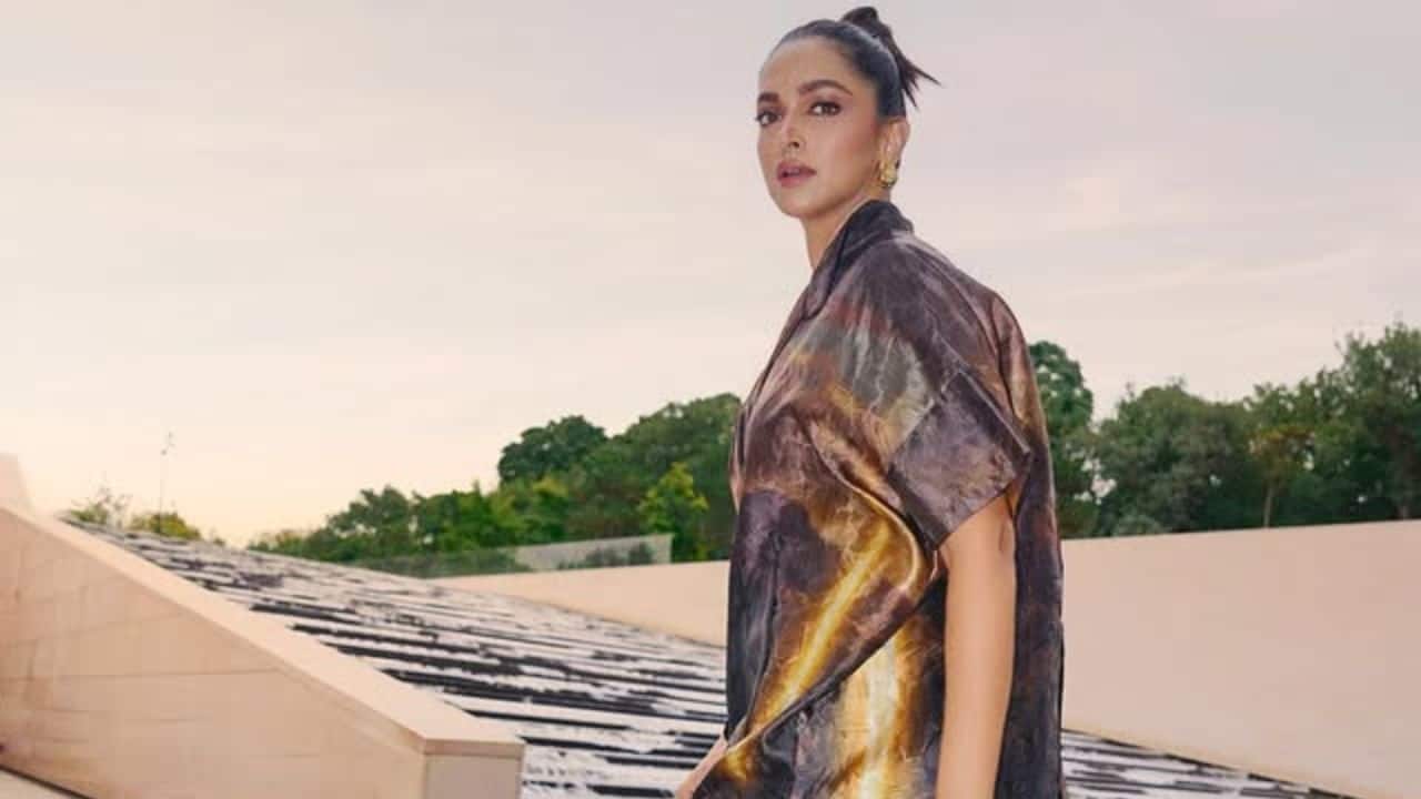 Deepika Padukone stuns in black oversized shirt dress at LVMH Prize 2025 event in Paris