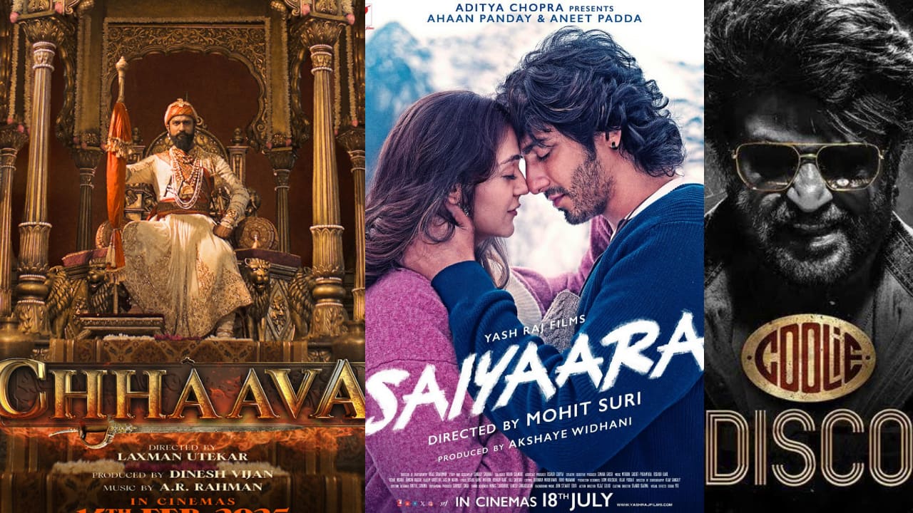 Chhaava, Saiyaara, and Coolie emerge as 2025’s Rs 500 Crore club leaders