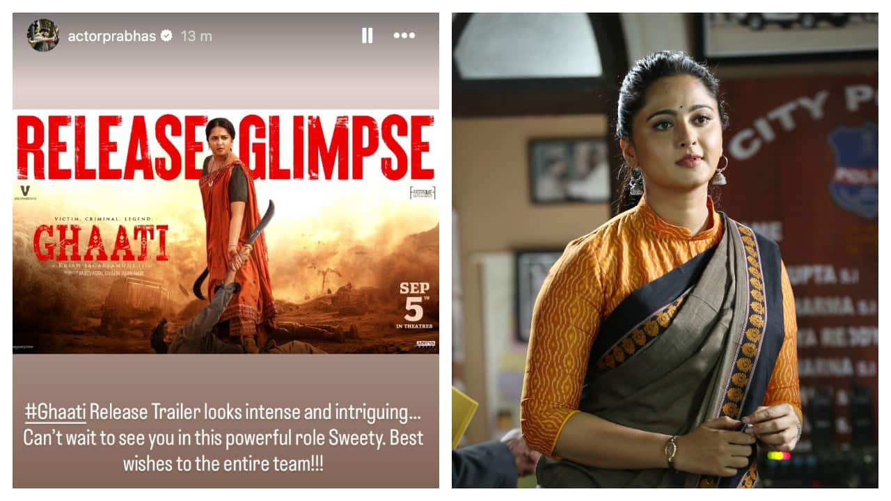Ghaati: Prabhas unveils release glimpse of Baahubali co-actress Anushka Shetty