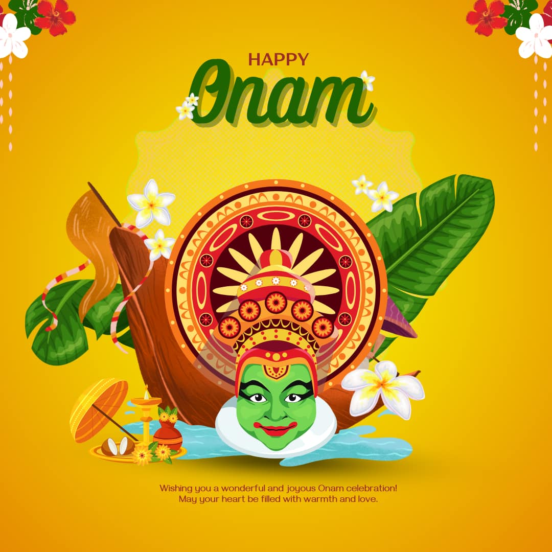 Happy Thiruvonam 2025 Images | Happy Onam 2025 (canva)