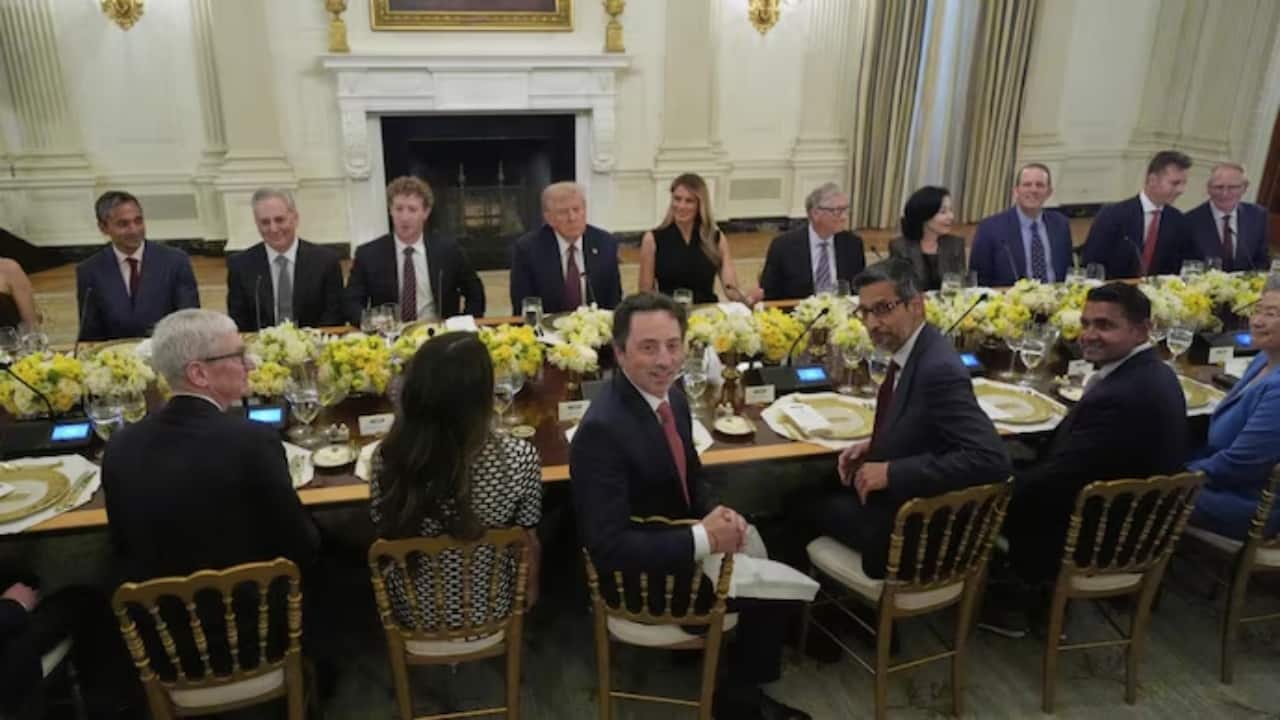 Trump hosts Tech CEOs at White House for dinner, gives Elon Musk a miss