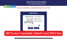 MP Excise Constable Admit Card 2025 Released at esb.mp.gov.in; direct link here