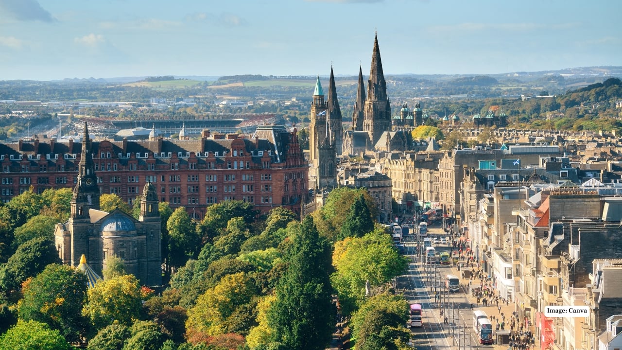 5. Edinburgh, Scotland Edinburgh is a city that wears its history proudly. Castles crown craggy hills, cobblestone streets wind through literary quarters, and festivals turn the city into a playground of creativity. Add in the green swathes of Arthur’s Seat and the walkable charm of its old town, and happiness feels stitched into its very fabric. (Image: Canva)