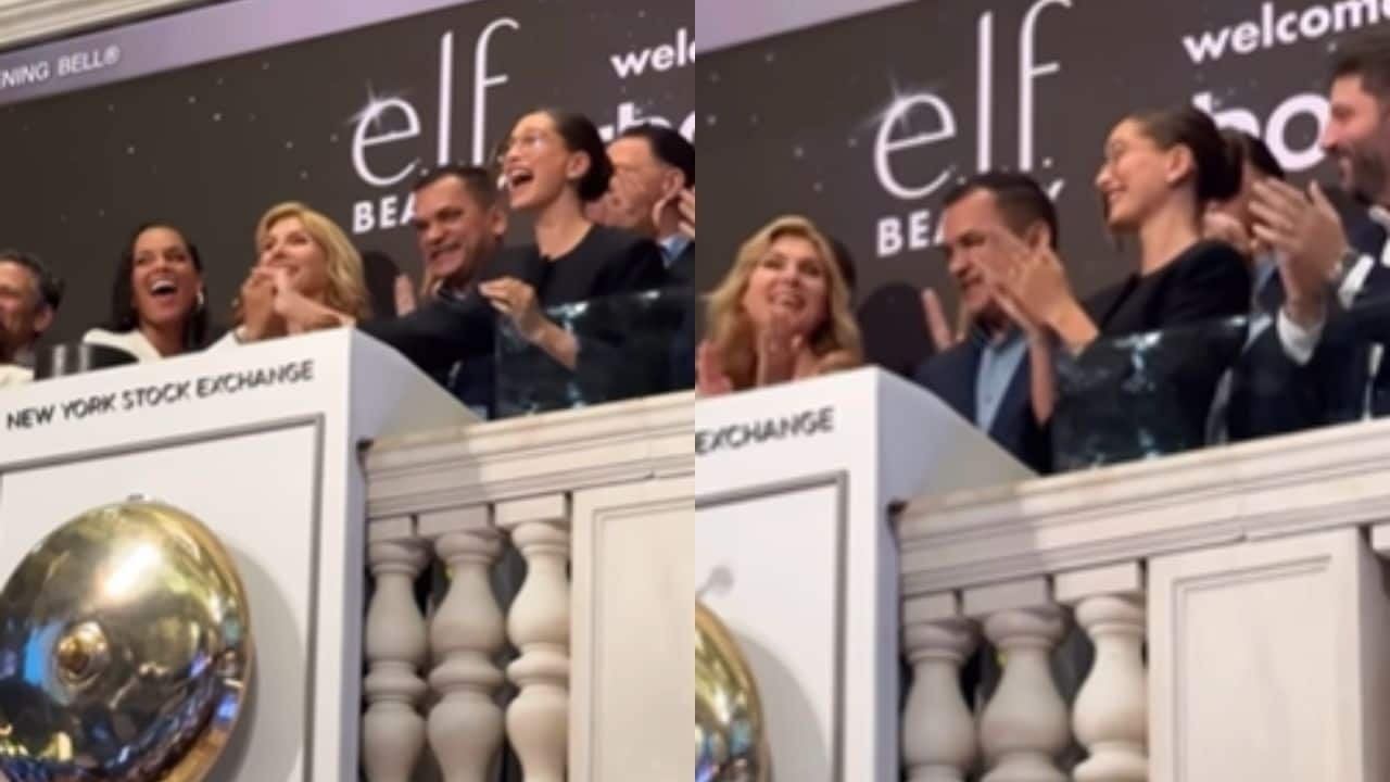 Hailey Bieber celebrates Rhode’s e.l.f. acquisition at NYSE with Alicia Keys, watch