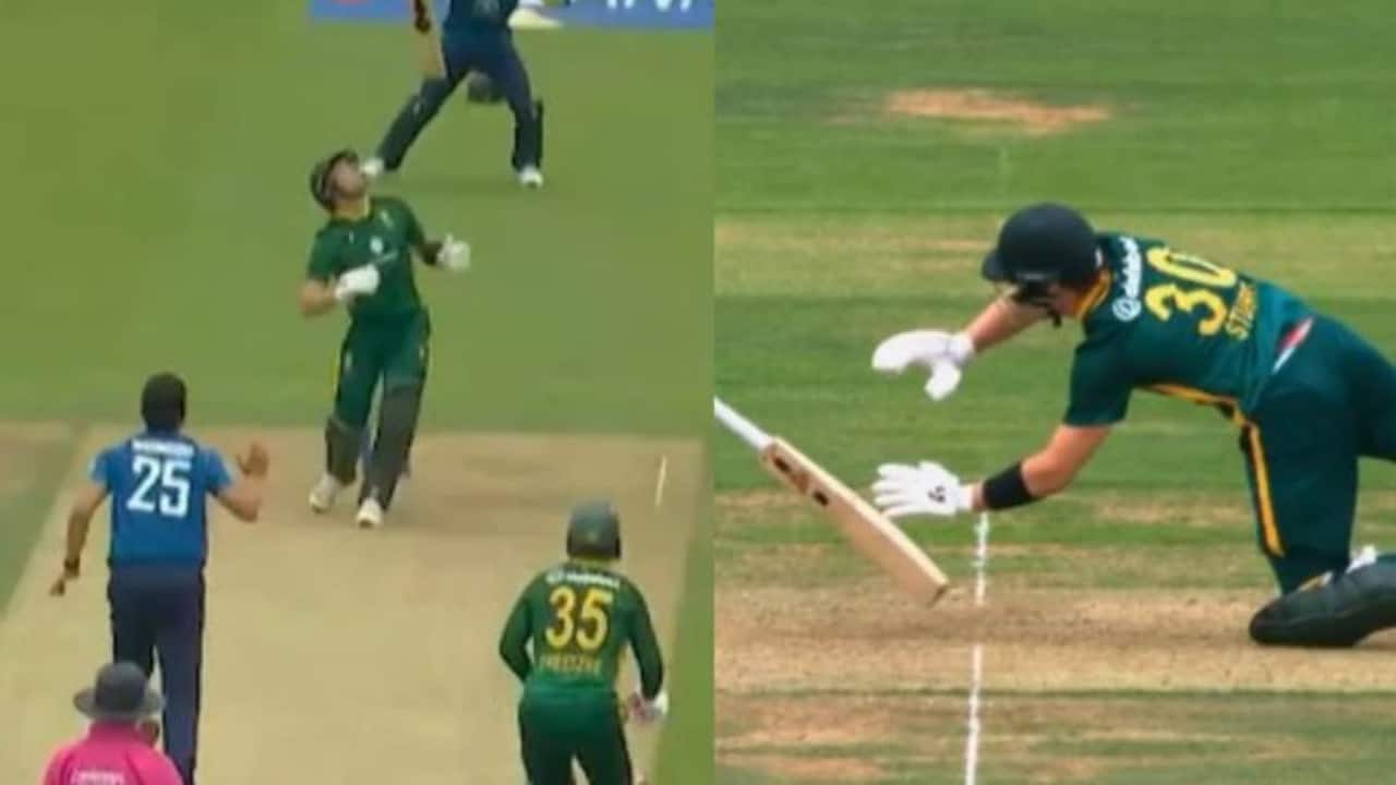 Tristan Stubbs survives unusual hit-wicket scare in second ODI against England – Watch