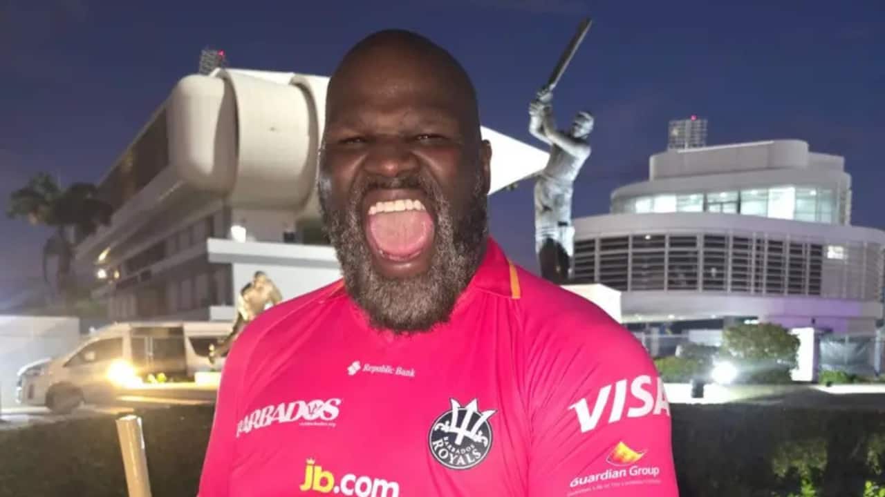WWE Hall of Famer Mark Henry lends muscle to Barbados Royals' training session