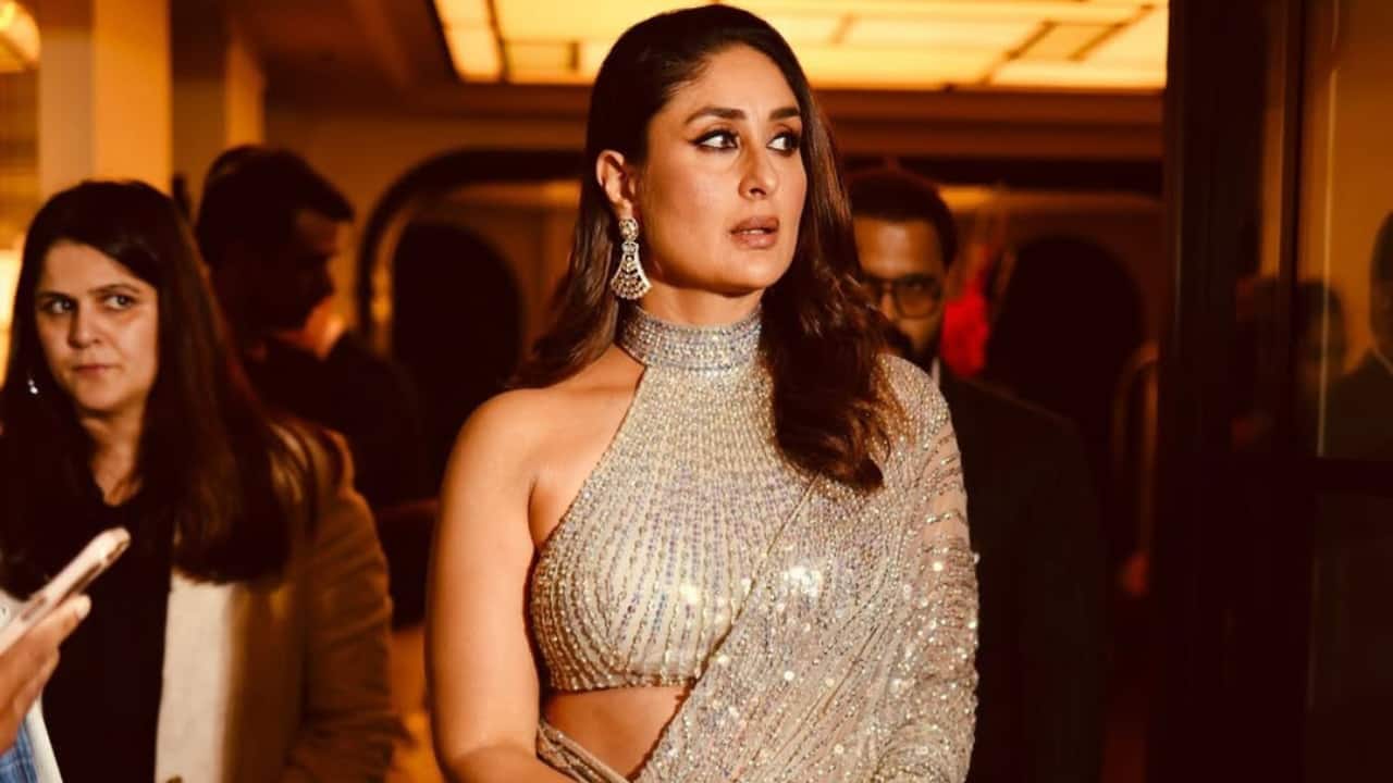 Radiant glow Kareena opted for a subtle and radiant make-up, emphasising natural tones and glowing skin. She elevated her overall look with nude lips, accentuated cheekbones, and delicately defined eyes. Radiant glow Kareena opted for a subtle and radiant make-up, emphasising natural tones and glowing skin. She elevated her overall look with nude lips, accentuated cheekbones, and delicately defined eyes.