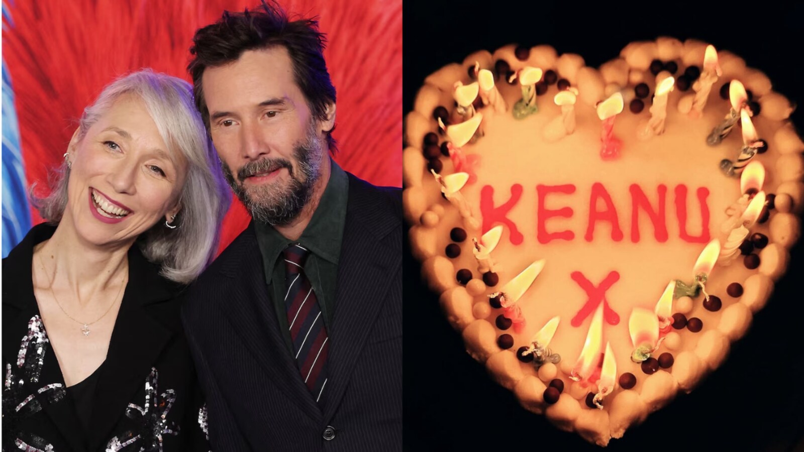 Keanu Reeves' girlfriend Alexandra Grant celebrates his 61st birthday with  heart-shaped cake, pens rare tribute