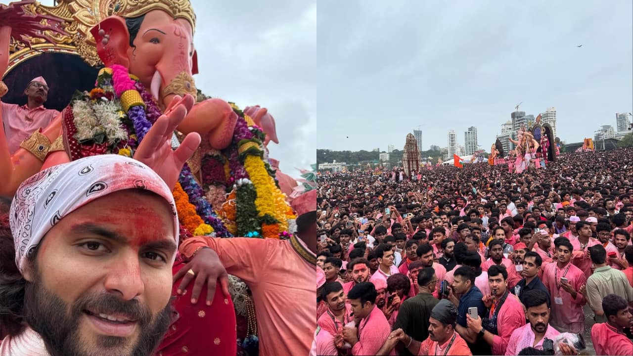 Janhvi Kapoor’s boyfriend Shikhar Pahariya marks Lalbaugcha Raja Visarjan with a heartfelt post: "Come soon next year"