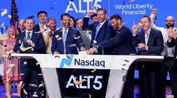 Donald Trump Jr., from center left, Zach Witkoff, Eric Trump, Zak Folkman and Scott Alper, president and chief investment officer of the WiDonald Trump Jr., from center left, Zach Witkoff, Eric Trump, Zak Folkman and Scott Alper, president and chief investment officer of the Witkoff Group. Bloombergtkoff Group. Bloomberg