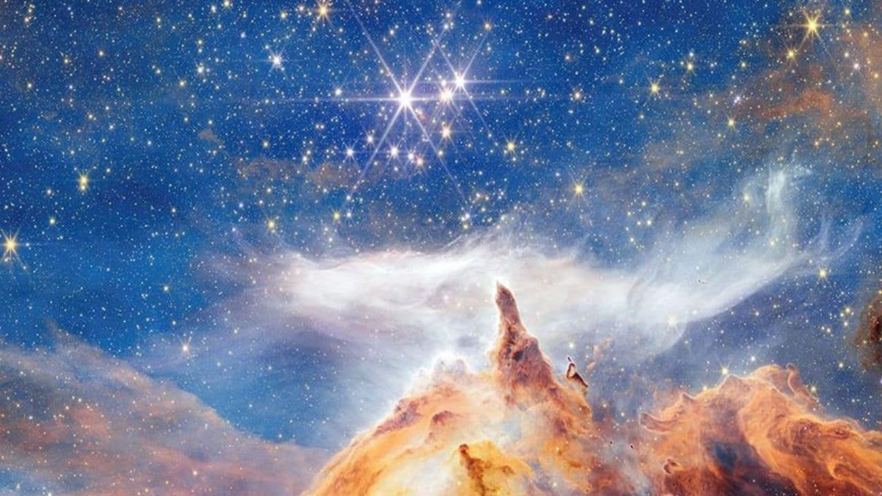 Sparkling star birth captured by Webb, triple star system illuminates deep space in new image