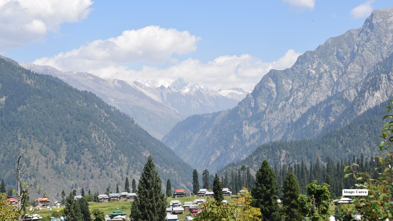 9. Arang Kel, Pakistan – Alpine Escape High in the Neelum Valley, Arang Kel is a hidden paradise with dense forests, rolling meadows, and crisp mountain air. Trekking here is an adventure in isolation, with nature taking center stage.(Image: Canva)