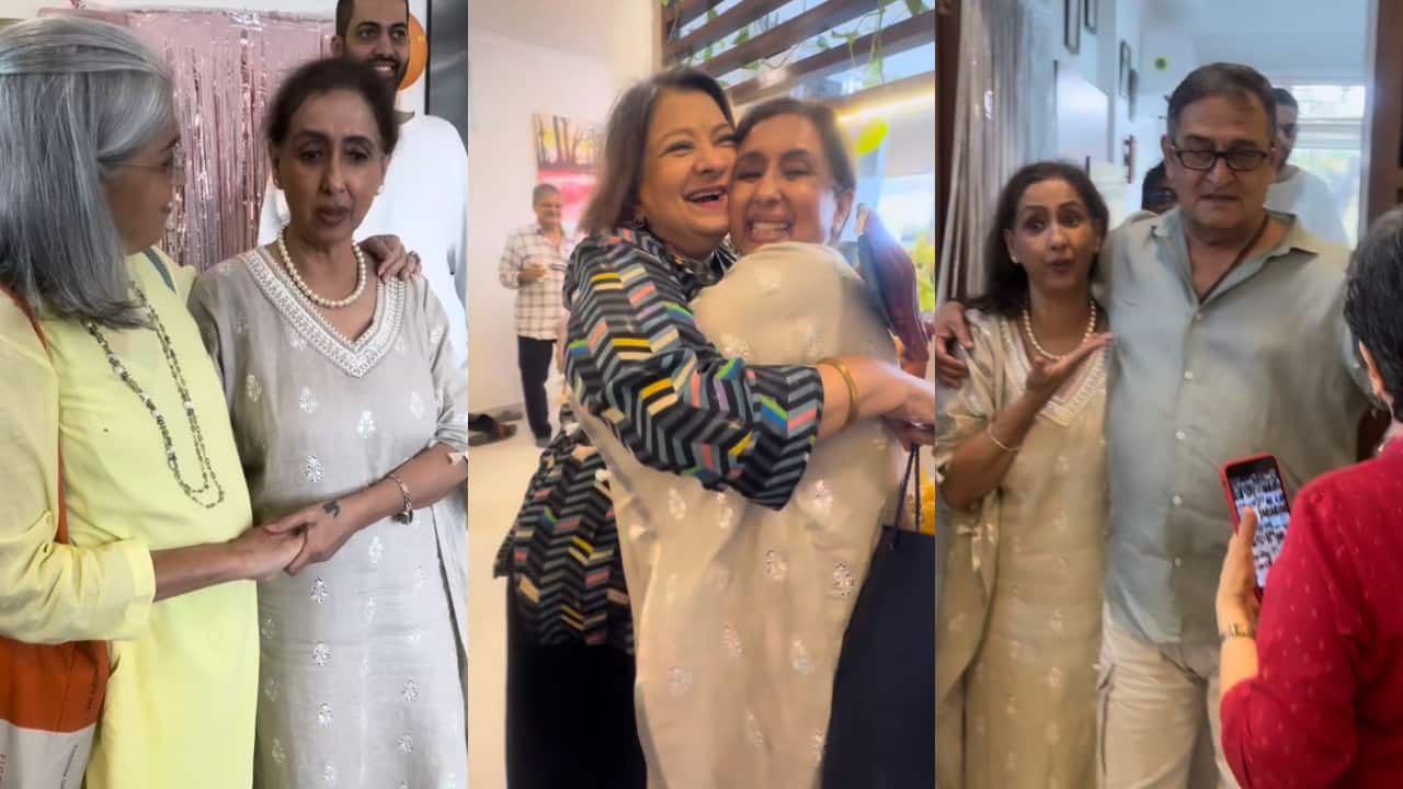 Neena Kulkarni turns 70, close friends Ratna Pathak Shah, Mahesh Manjrekar, Bharti Acharekar and others make a surprise visit at her home