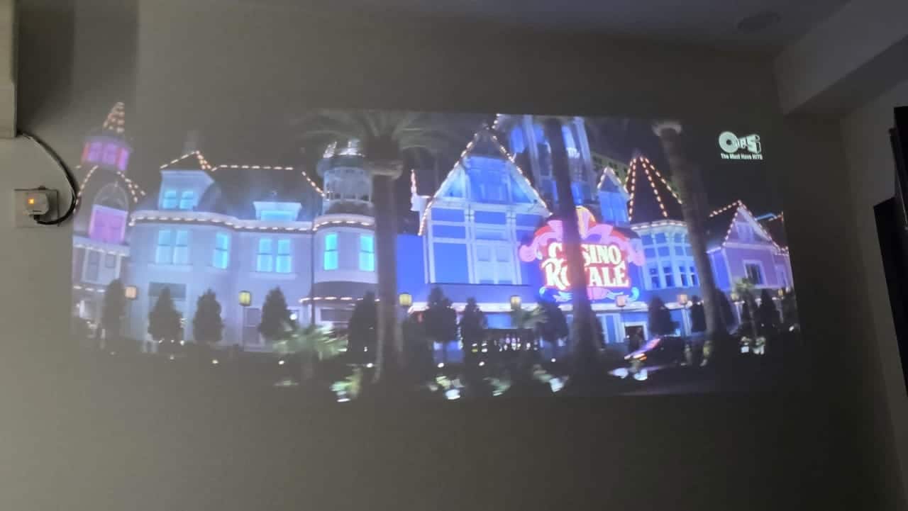 Brightness and audio performance Rated at 10,000 lumens, the projector delivers enough brightness for comfortable indoor use, especially in dimly lit rooms. In darker environments, the visuals are immersive and crisp. However, like most projectors in this category, brightness struggles to overcome direct daylight. For best results, curtains or a projection screen are almost mandatory. Audio is handled by inbuilt 5W speakers. They’re just bad – get a Bluetooth speaker for a better experience.