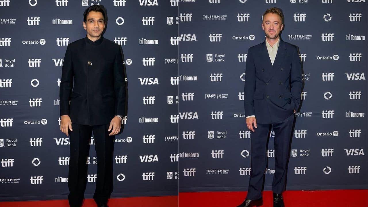 Pratik Gandhi and Tom Felton pose 'seriously' at Gandhi's world premiere at TIFF 2025: Watch video