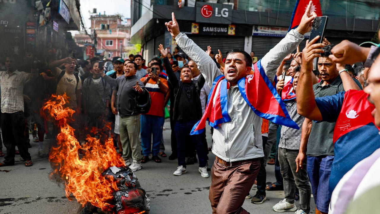Watch: Video shows Nepal's finance minister chased on street, kicked by mob