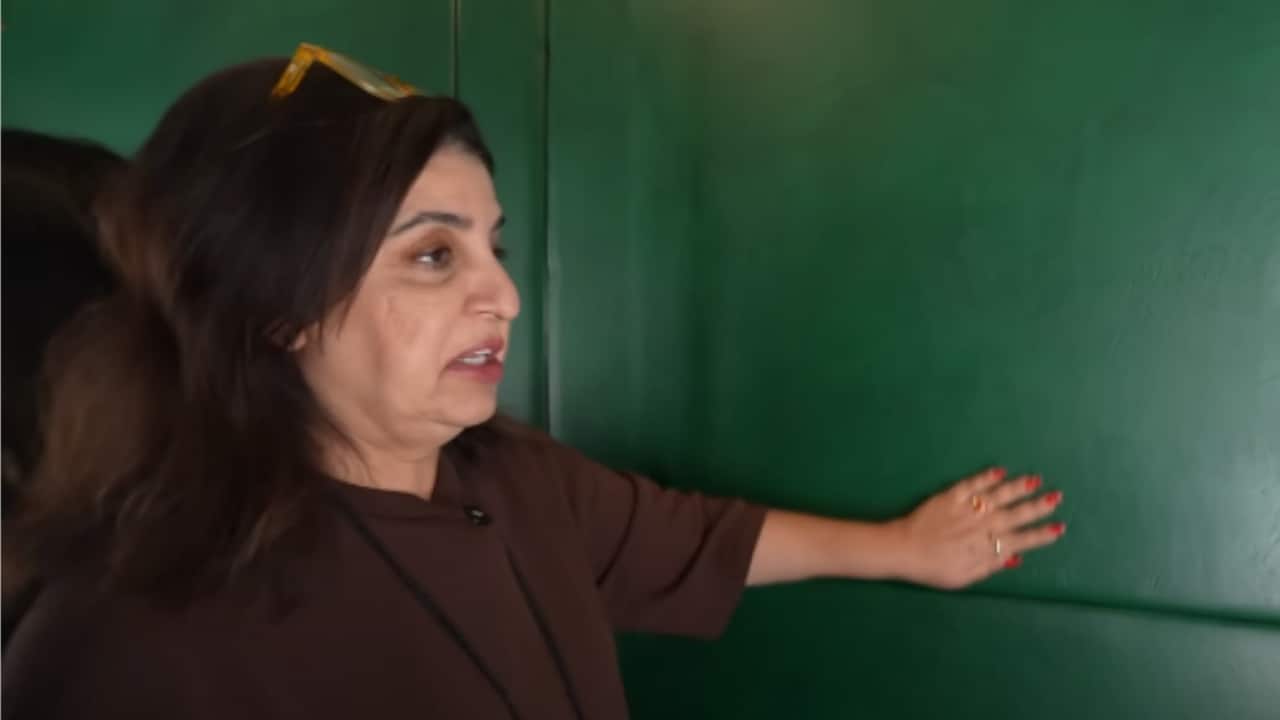 A Lift Like No Other - Instead of a standard elevator, the house boasts a leather-clad private lift. It adds both convenience and an unexpected dash of luxury to the interiors. Even the journey between floors feels indulgent here.