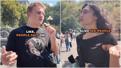 US influencer asks Mumbai transwoman if Indians 'shi* on the streets'. Her response is viral