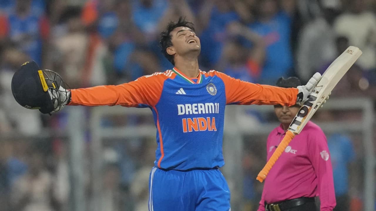 In 17 matches and 16 innings, Abhishek has scored 535 runs at an average of 33.43 at a strike rate of 193.84, with two centuries and two fifties, with his 54-ball 135 against a star-studded England being his best performance in Indian colours. (AP Photo)